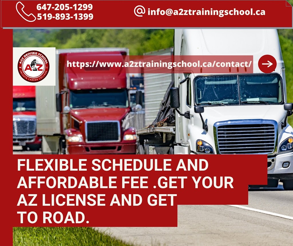 A2z Training School | 44 Beasley Dr Second Floor, Kitchener, ON N2E 1Y6, Canada | Phone: (647) 205-1299
