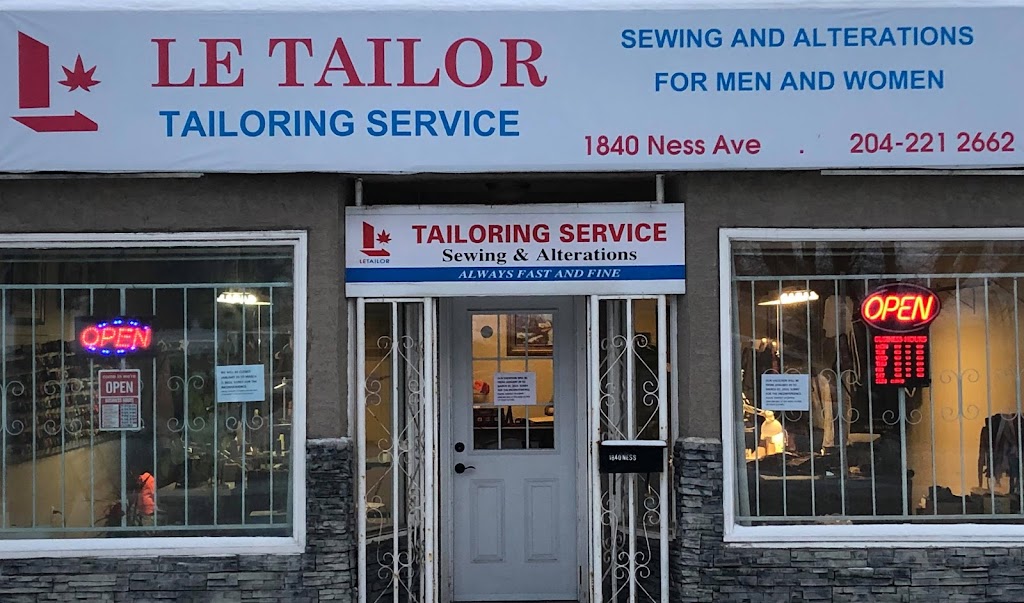 Le Tailor | 1840 Ness Ave, Winnipeg, MB R3J 0Y4, Canada | Phone: (204) 221-2662