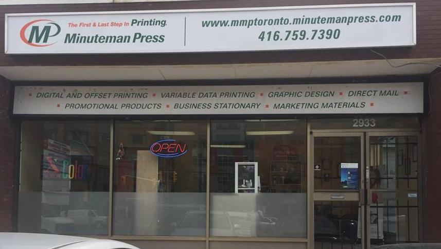 Minuteman Press Printing | 2933 Lawrence Ave E, Scarborough, ON M1P 2S8, Canada | Phone: (416) 759-7390