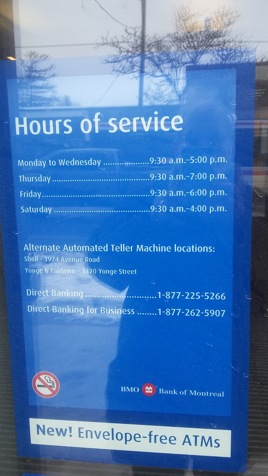 BMO Bank of Montreal | 1705 Avenue Rd, North York, ON M5M 3Y5, Canada | Phone: (416) 782-3508