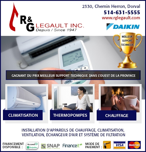 R & G Legault Inc | 2330 Herron Rd, Dorval, QC H9S 1C5, Canada | Phone: (514) 631-5555