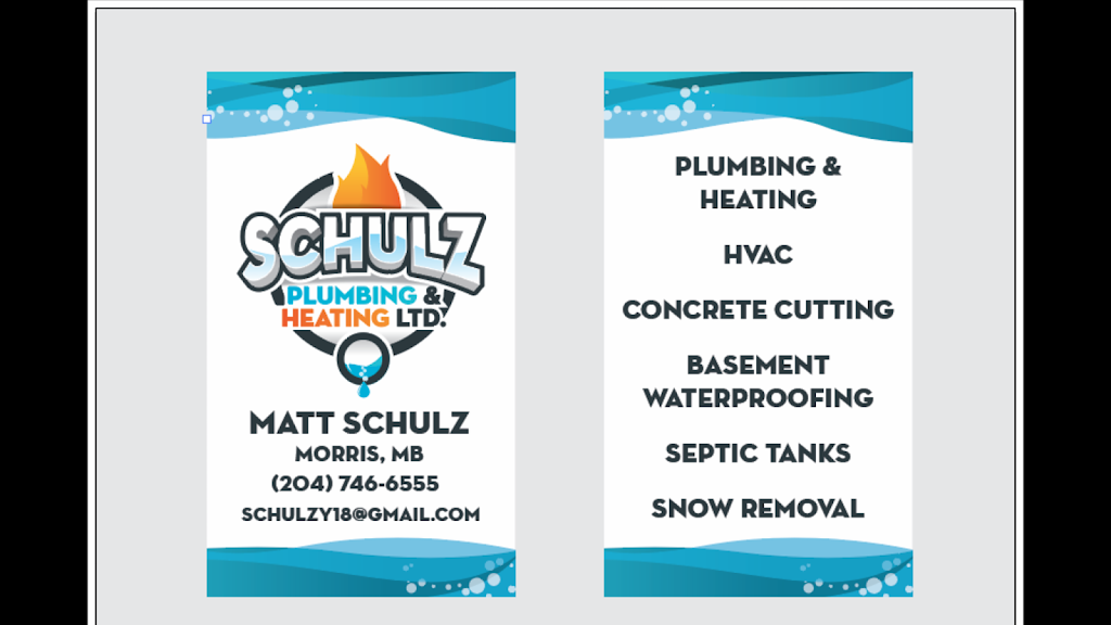 Schulz Plumbing Heating And Drain Ltd | 307 Main St N, Morris, MB R0G 1K0, Canada | Phone: (204) 746-6555