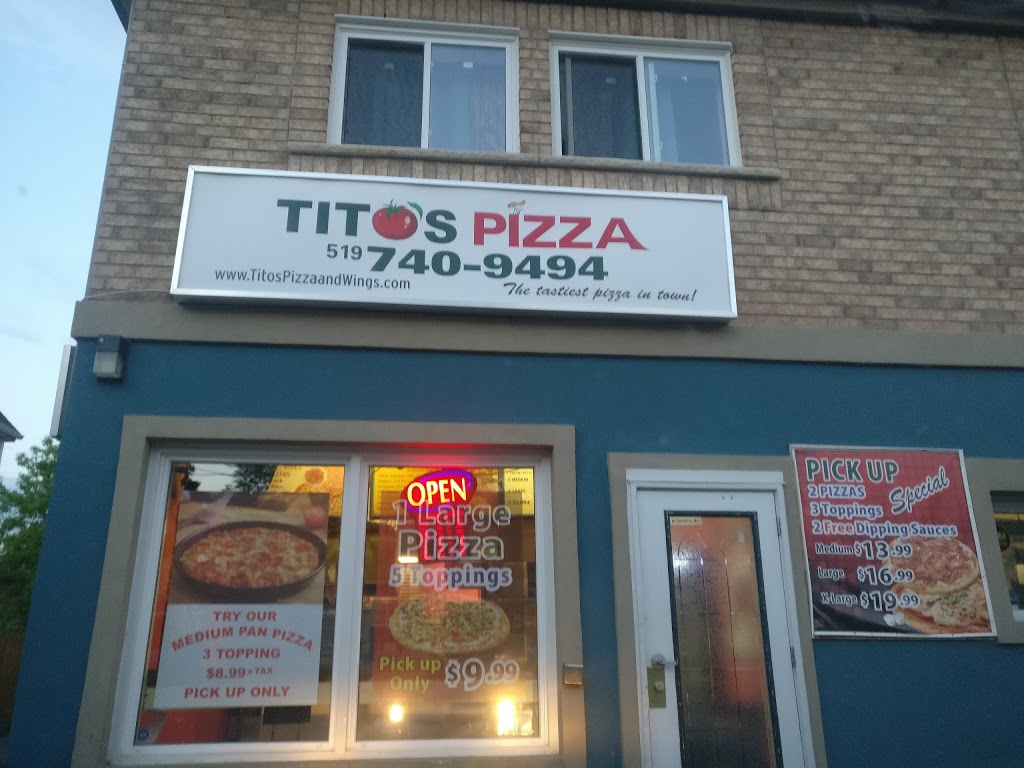 Titos Pizza | 21 McKay St, Cambridge, ON N1R 4G2, Canada | Phone: (519) 740-9494