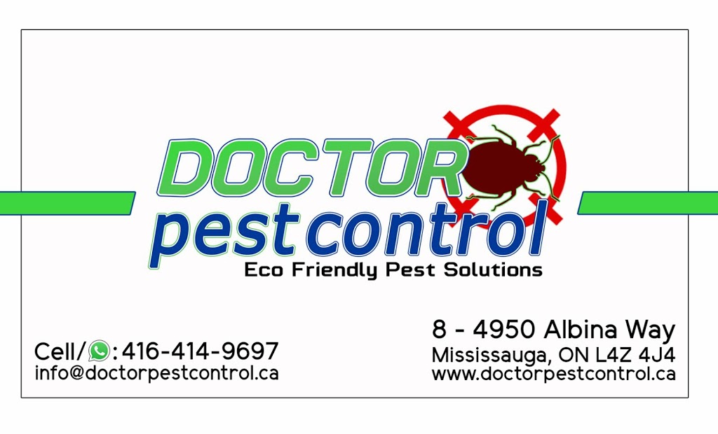 Doctor Pest Control | 4950 Albina Way #08, Mississauga, ON L4Z 4J4, Canada | Phone: (416) 414-9697