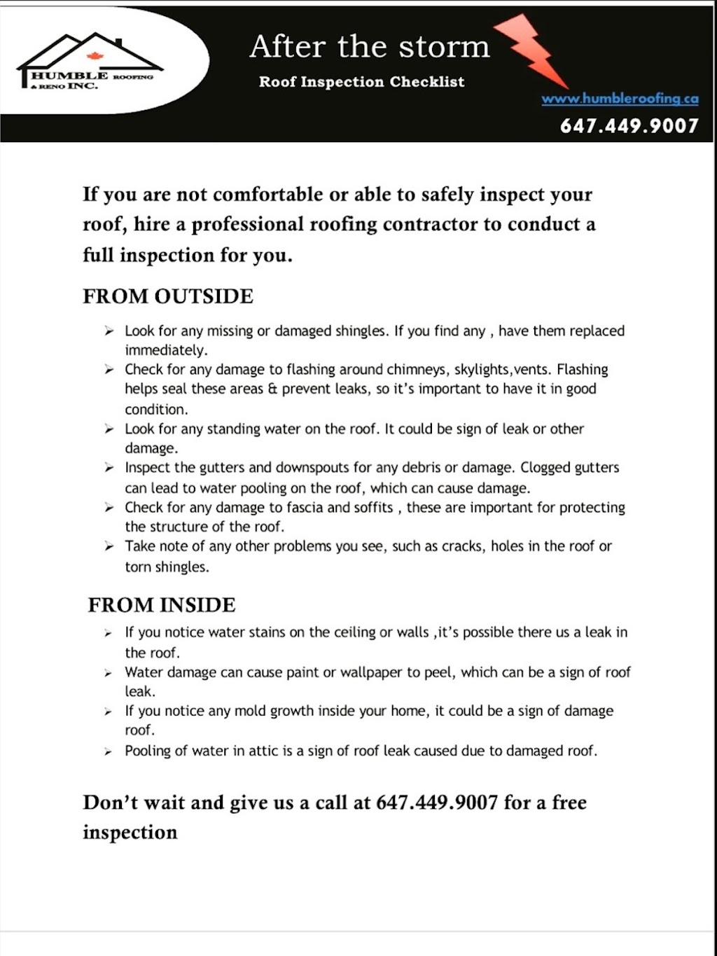 Humble Roofing & Renovations inc. | 1872 Finley Cres, London, ON N6G 0W4, Canada | Phone: (519) 532-5273