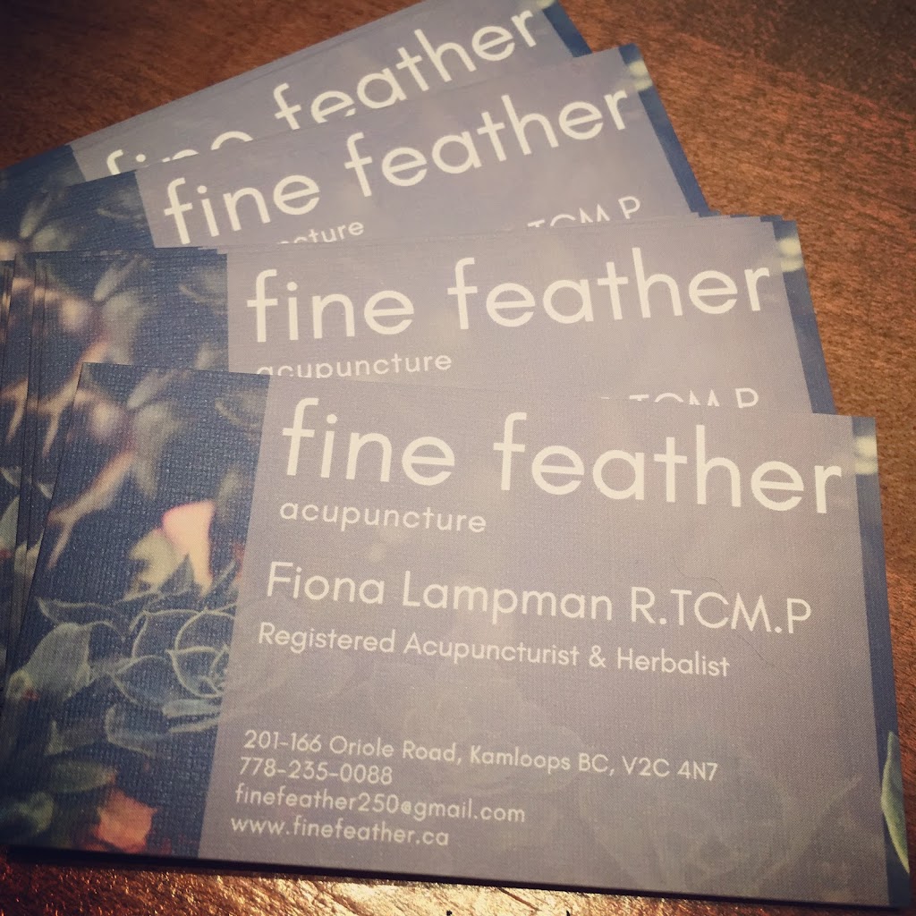 Fine Feather Acupuncture | 201-166 Oriole Rd, Kamloops, BC V2C 4N7, Canada | Phone: (778) 235-0088