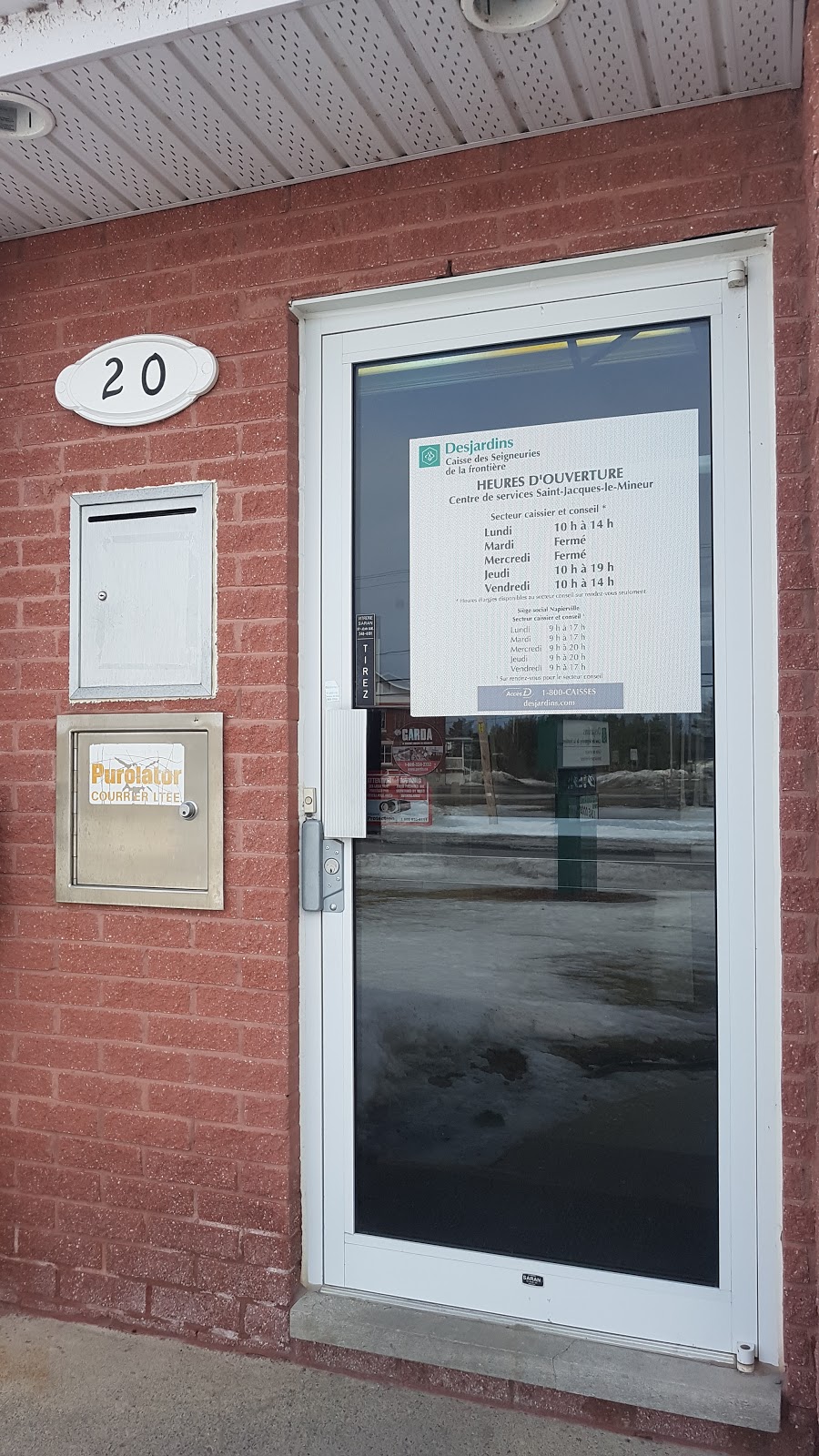 Caisses Desjardins | 20 Rue Principale, Saint-Jacques-le-Mineur, QC J0J 1Z0, Canada | Phone: (450) 346-8810