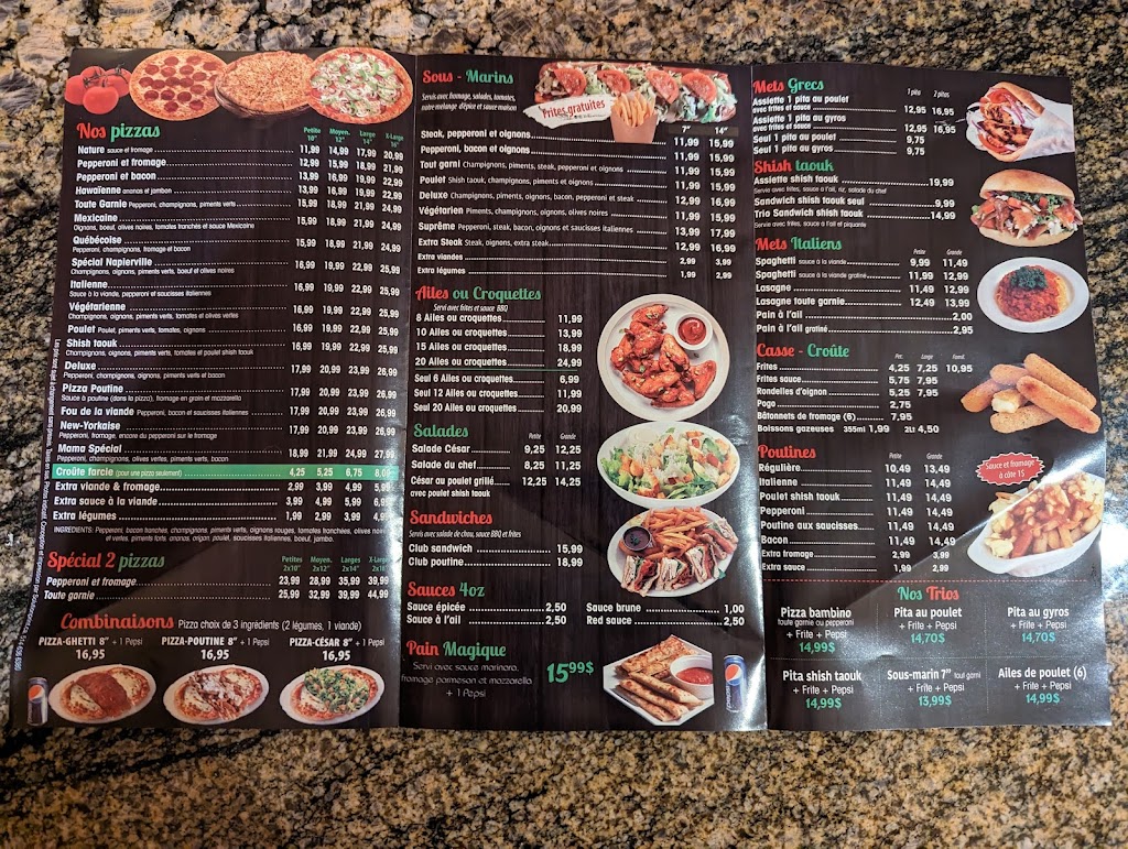 Pizza Napierville | 603 A Mnt Douglass, Napierville, QC J0J 1L0, Canada | Phone: (450) 245-1222