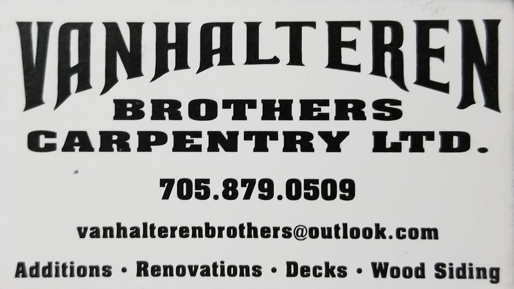 Van Halteren Brothers Carpentry Ltd | 22 Gardiner Shore Ave, Fenelon Falls, ON K0M 1N0, Canada | Phone: (705) 879-0509