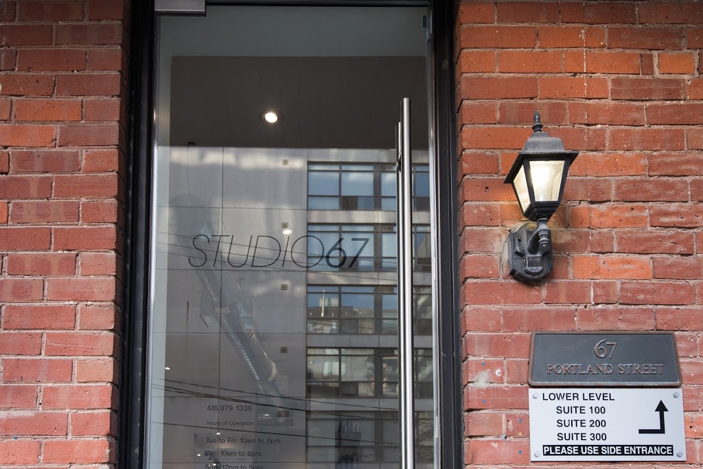 STUDIO 67 | 67 Portland St, Toronto, ON M5V 2M9, Canada | Phone: (416) 979-1336