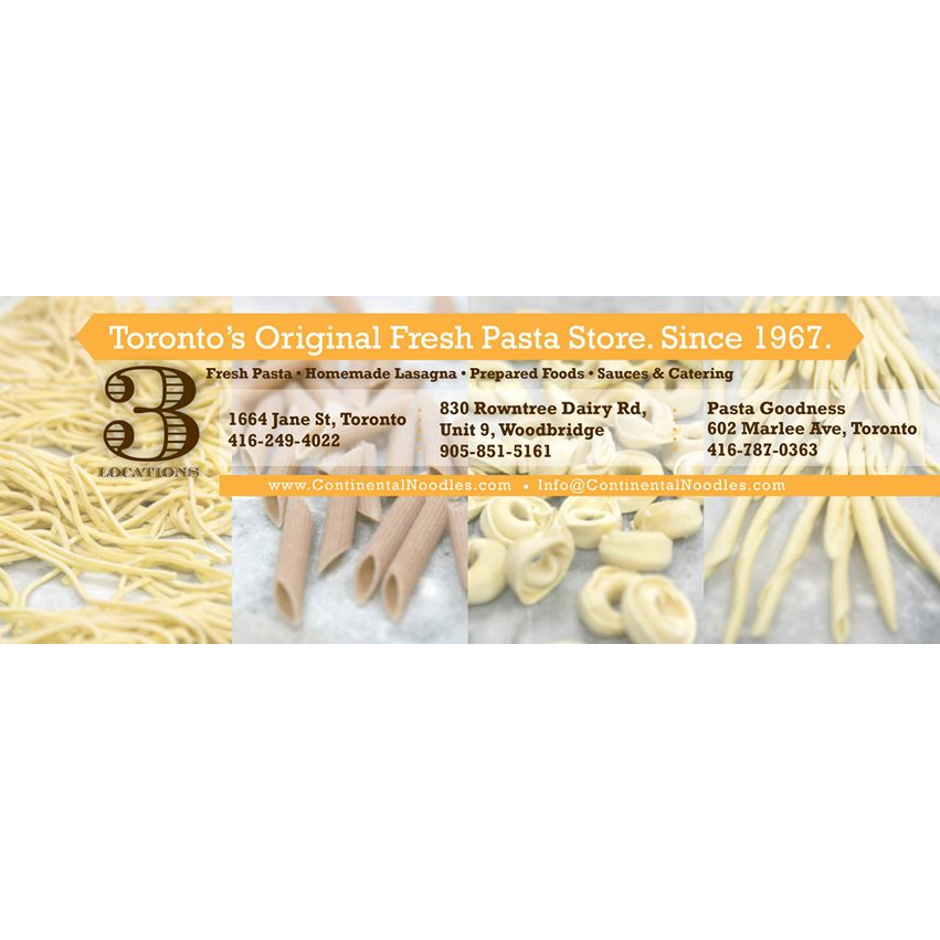Continental Noodles Pastificio Italiano | 1664 Jane St, York, ON M9N 2S1, Canada | Phone: (416) 249-5458