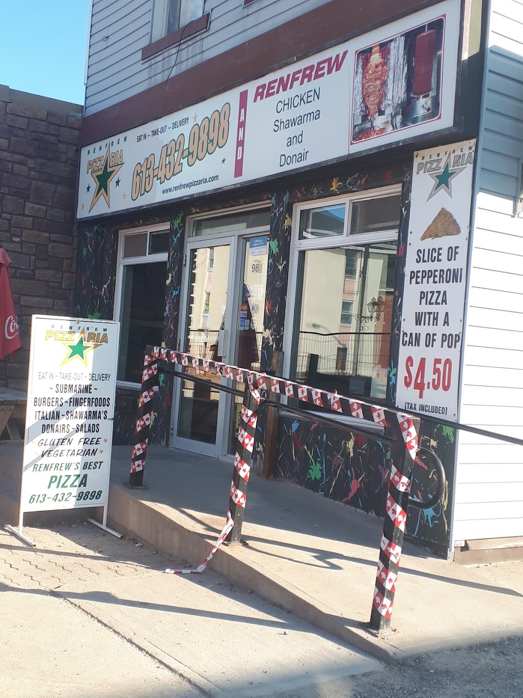 Renfrew Pizzerria | 98 Raglan St S, Renfrew, ON K7V 1R1, Canada | Phone: (613) 432-9898