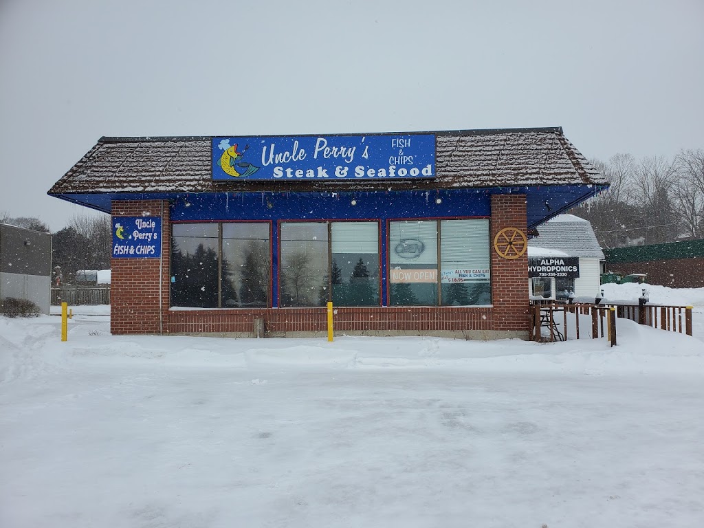 Uncle Perrys Fish & Chips, Steak & Seafood | 195 Memorial Ave, Orillia, ON L3V 5X8, Canada | Phone: (705) 326-3641