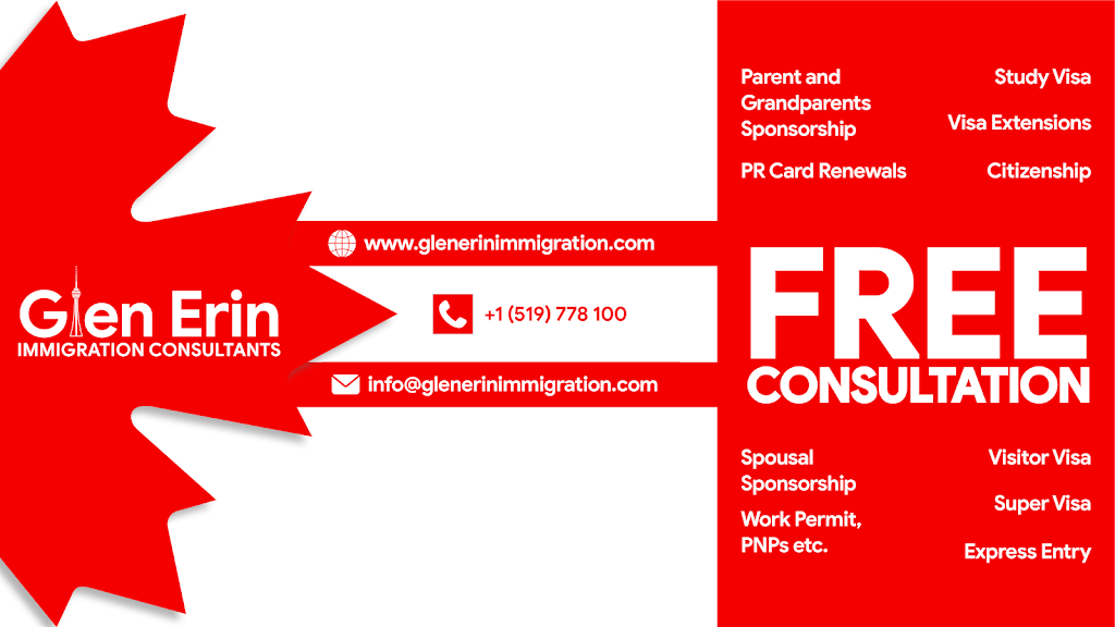 Glen Erin Immigration Consultancy | 247 Linden Dr, Cambridge, ON N3H 4Y1, Canada | Phone: (519) 778-1800