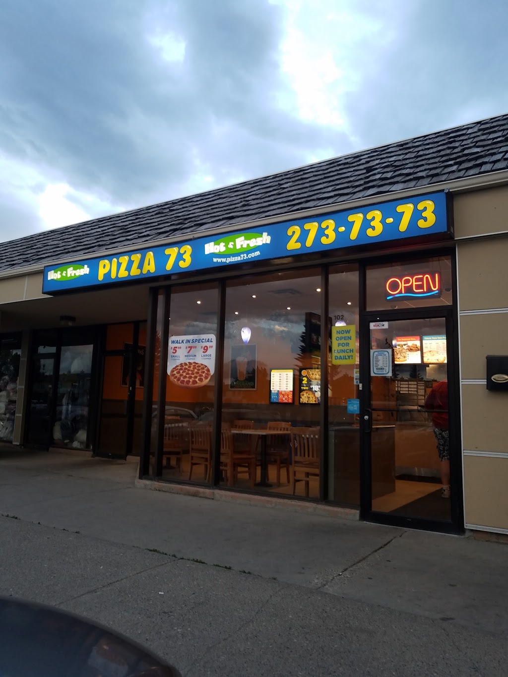 Pizza 73 | 3709 26 Ave NE #2, Calgary, AB T1Y 4S3, Canada | Phone: (403) 273-7373