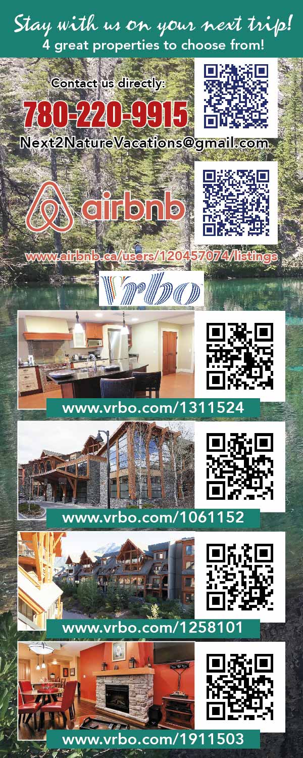 Next 2 Nature Vacations BnB | 187 Kananaskis Way #B109, Canmore, AB T1W 0A3, Canada | Phone: (780) 220-9915