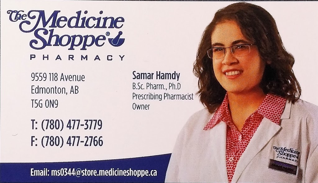 The Medicine Shoppe Pharmacy | 9559 118 Ave NW, Edmonton, AB T5G 0N9, Canada | Phone: (780) 477-3779