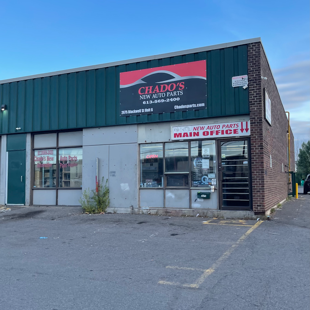 Chado’s New Auto Parts | 2675 Blackwell St Unit 6, Ottawa, ON K1B 4E4, Canada | Phone: (613) 569-2400
