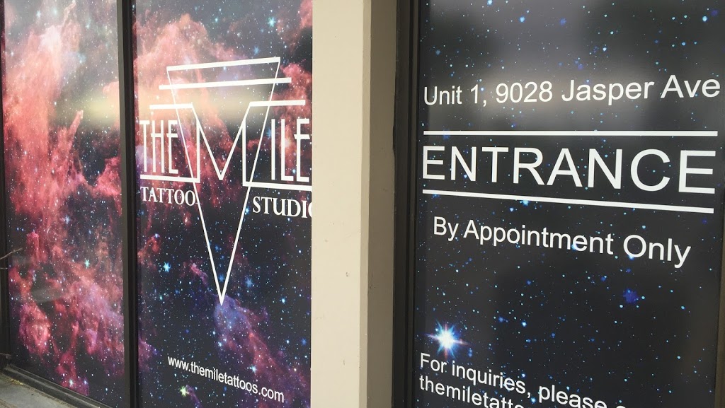 The Mile Tattoo Studio | 9028 Jasper Ave Unit 1, Edmonton, AB T5H 3Y6, Canada | Phone: (780) 666-6292