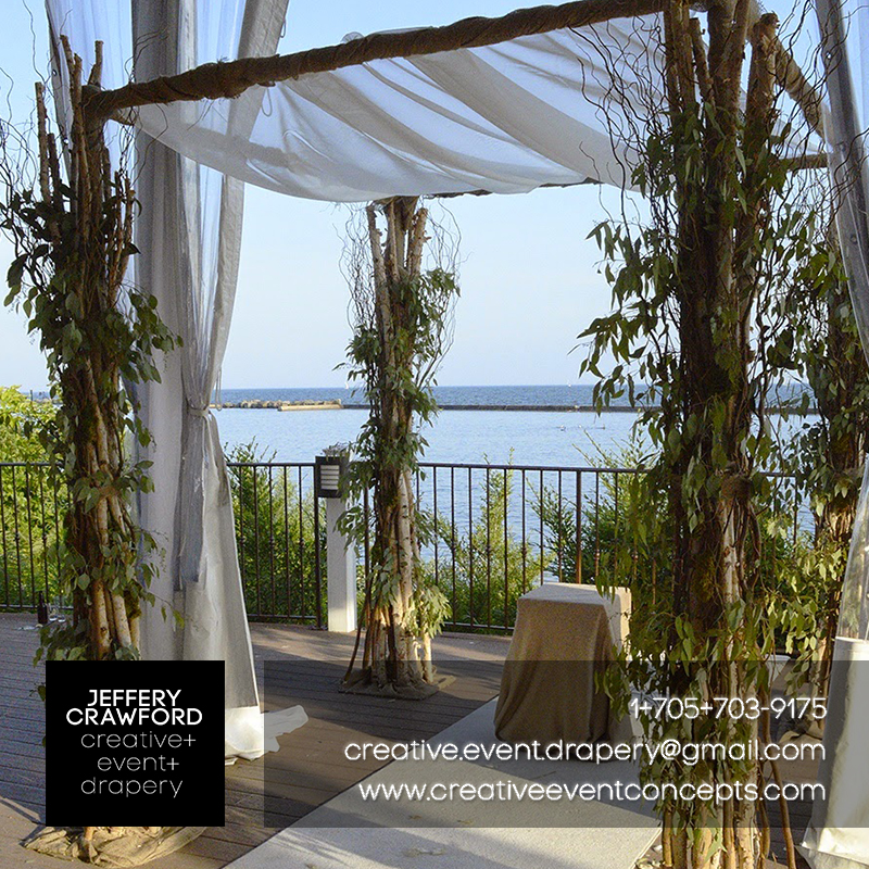 Jeffery Crawford Creative Event Drapery | 7324 ON-93, Tiny, ON L0K 2E1, Canada | Phone: (705) 706-0866
