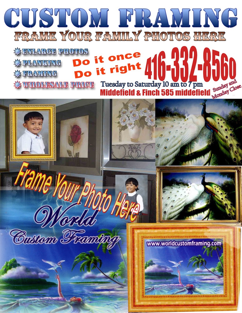W H Decor Frame | furniture store | 585 Middlefield Rd, Scarborough, ON M1V 4Y5, Canada | 4163328560 OR +1 416-332-8560