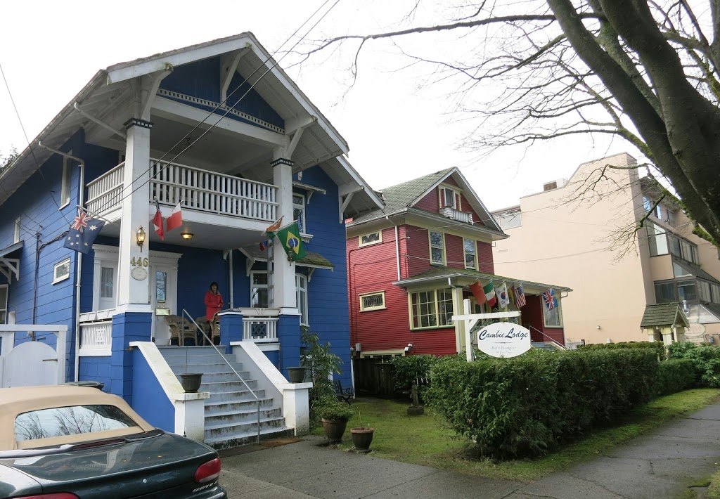 Cambie Lodge Bed and Breakfast | 446 W 13th Ave, Vancouver, BC V5Y 1W5, Canada | Phone: (604) 872-3060