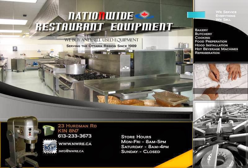Nationwide Used Restaurant Equipment | store | 23 Hurdman Rd, Ottawa, ON K1N 8N7, Canada | 6132333673 OR +1 613-233-3673