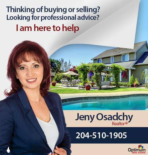 Jeny Osadchy Realtor | 154 Woodfield Bay, Winnipeg, MB R3R 3B1, Canada | Phone: (204) 510-1905