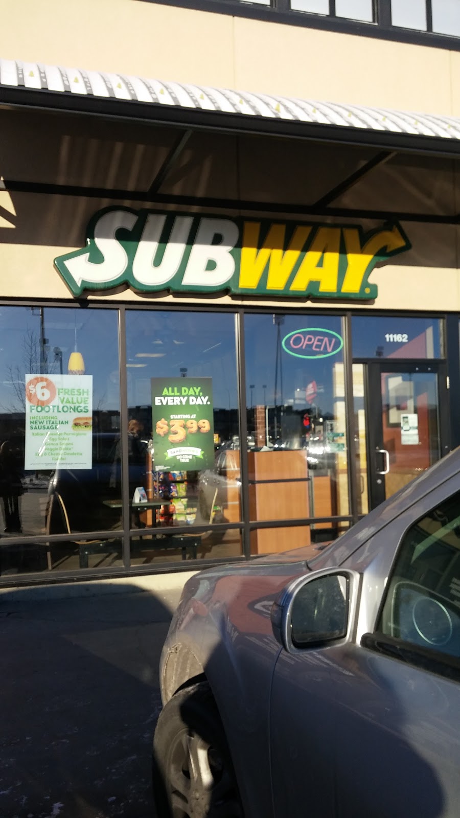 Subway | Corner, 11162 Ellerslie Rd SW, Edmonton, AB T6W 1A2, Canada | Phone: (780) 433-4456