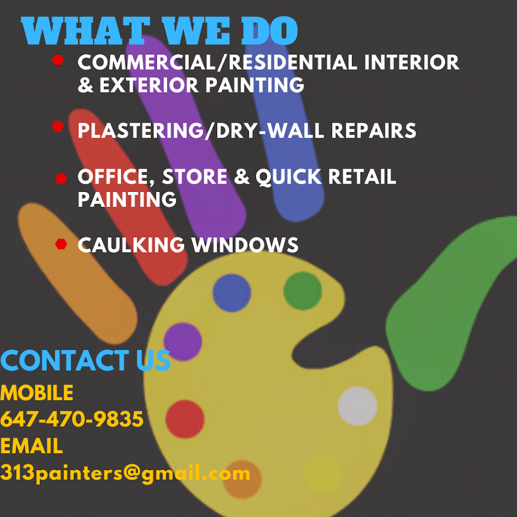 313 Painters | Toronto, ON M4H 1J4, Canada | Phone: (647) 470-9835