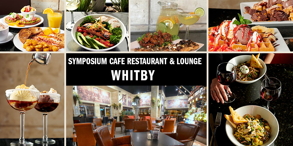 Symposium Cafe Restaurant & Lounge | cafe | 30 Broadleaf Ave, Whitby, ON L1R 0B5, Canada | 9054251111 OR +1 905-425-1111