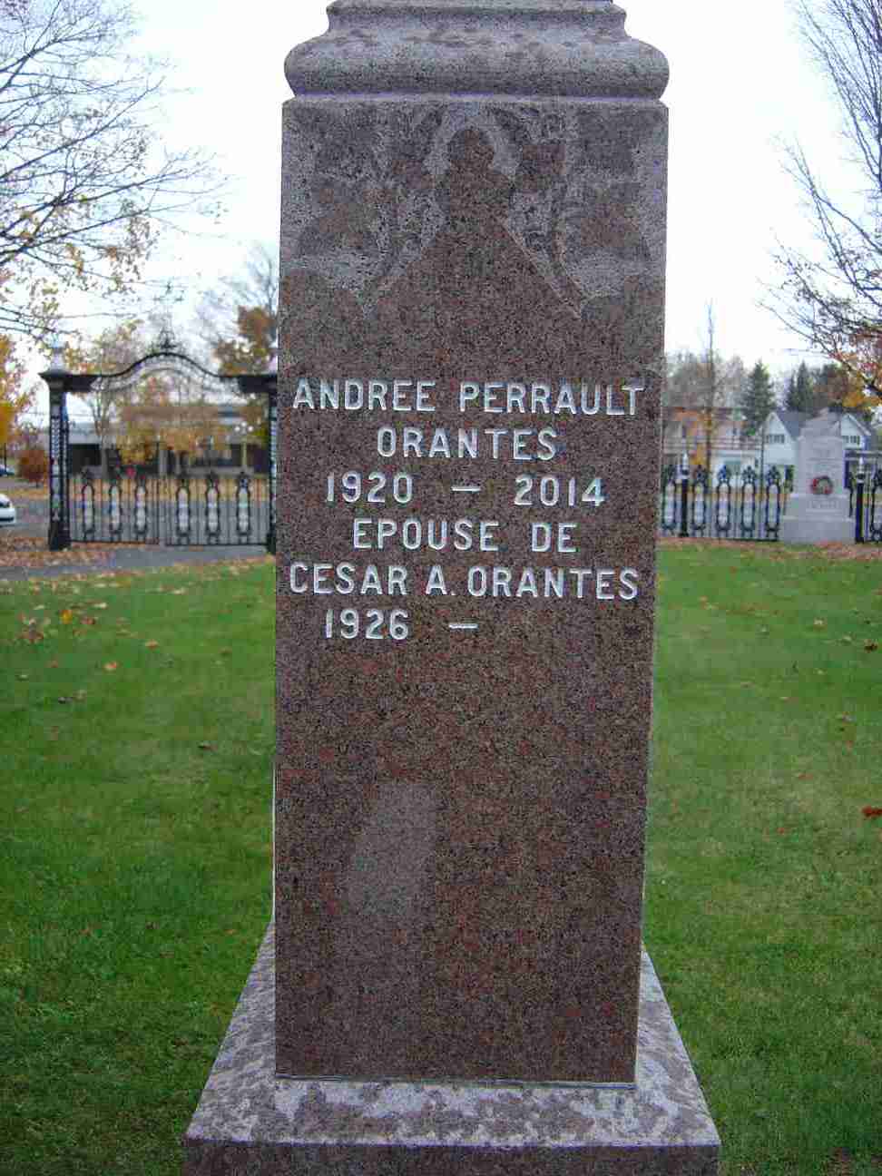 Perrault Headstone | 133 Rue Principale, Saint-Anselme, QC G0R 2N0, Canada
