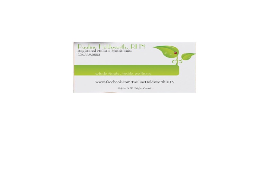 Pauline Holdsworth, RHN | 30 John St W, Bright, ON N0J 1B0, Canada | Phone: (226) 339-0803