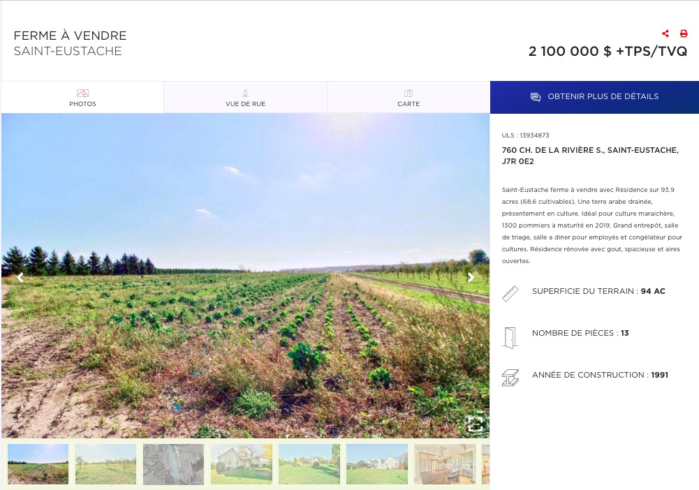 Serge Dumoulin, Courtier immobilier agricole Re/Max | 1050 Rue Principale, Granby, QC J2J 2N7, Canada | Phone: (819) 437-1198