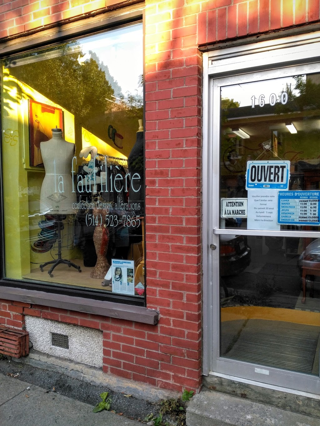 La Faufilière | 1600 Rue Gilford, Montréal, QC H2J 1S2, Canada | Phone: (514) 523-7865