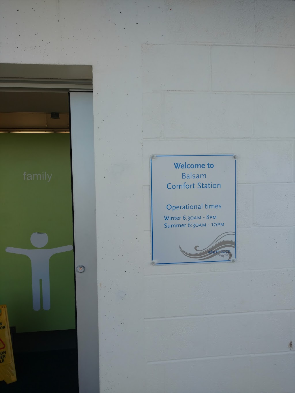 Balsam Comfort Station | Public Washroom | 15457 Marine Dr, White Rock, BC V4B 1C8, Canada | Phone: (604) 541-2100
