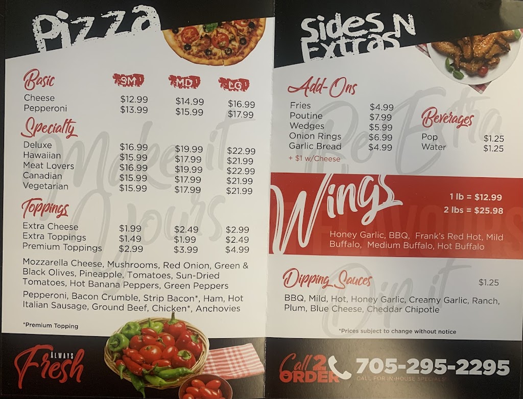 Romeos Pizzeria | 3265 County Rd 2, Keene, ON K0L 2G0, Canada | Phone: (705) 295-2295