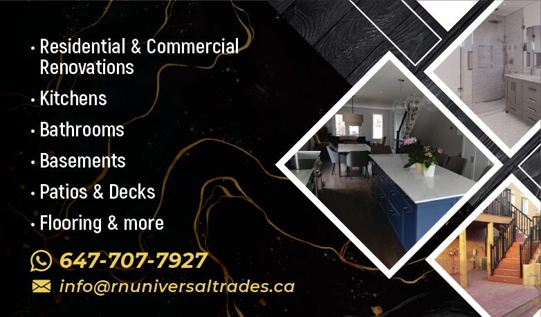 RN Universal Trades Inc. | 6511 Crawford Pl SW, Edmonton, AB T6W 3Y6, Canada | Phone: (587) 415-6094