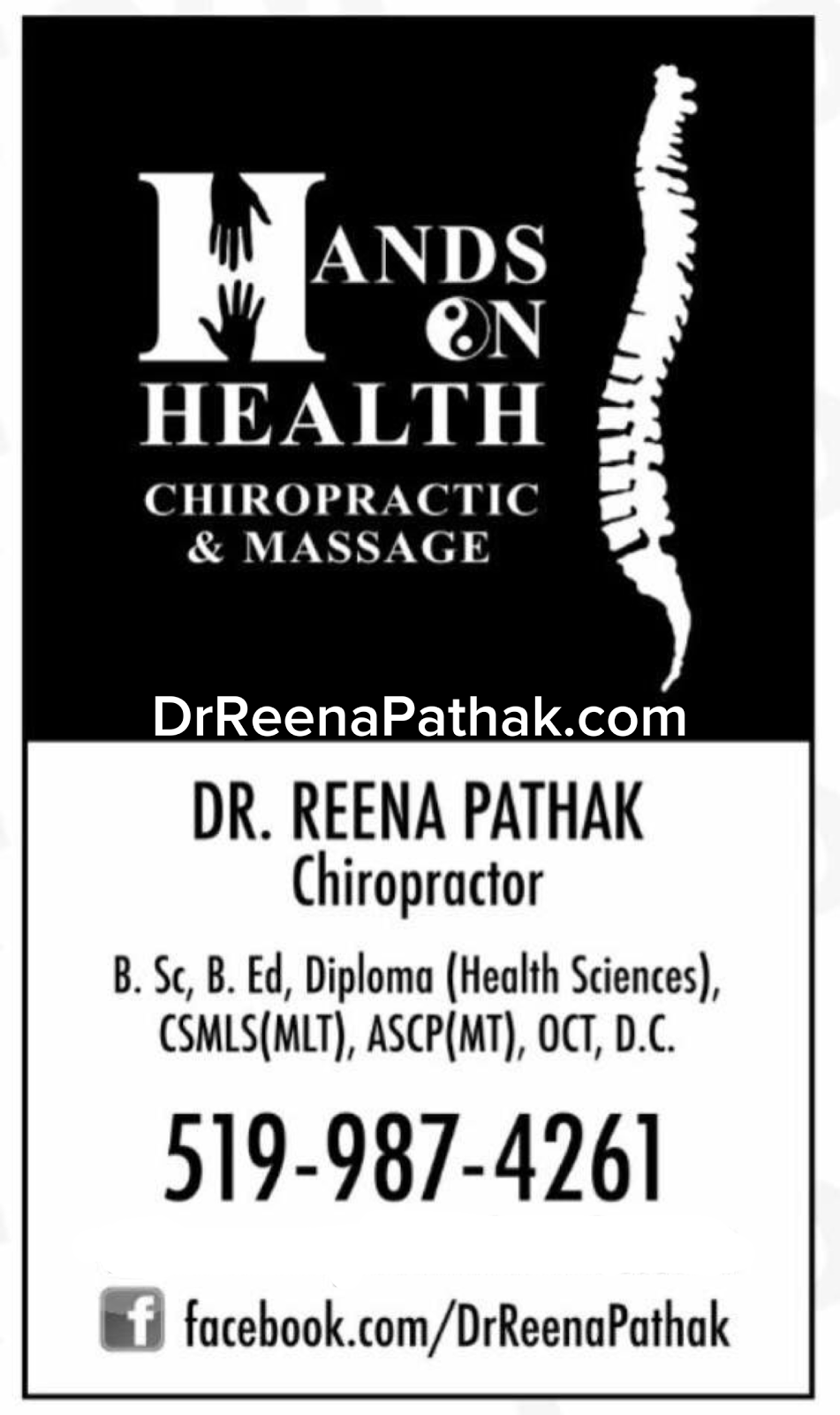 Hands On Health Chiropractic & Massage | 4050 Walker Rd #200, Windsor, ON N8W 3T5, Canada | Phone: (519) 987-4261