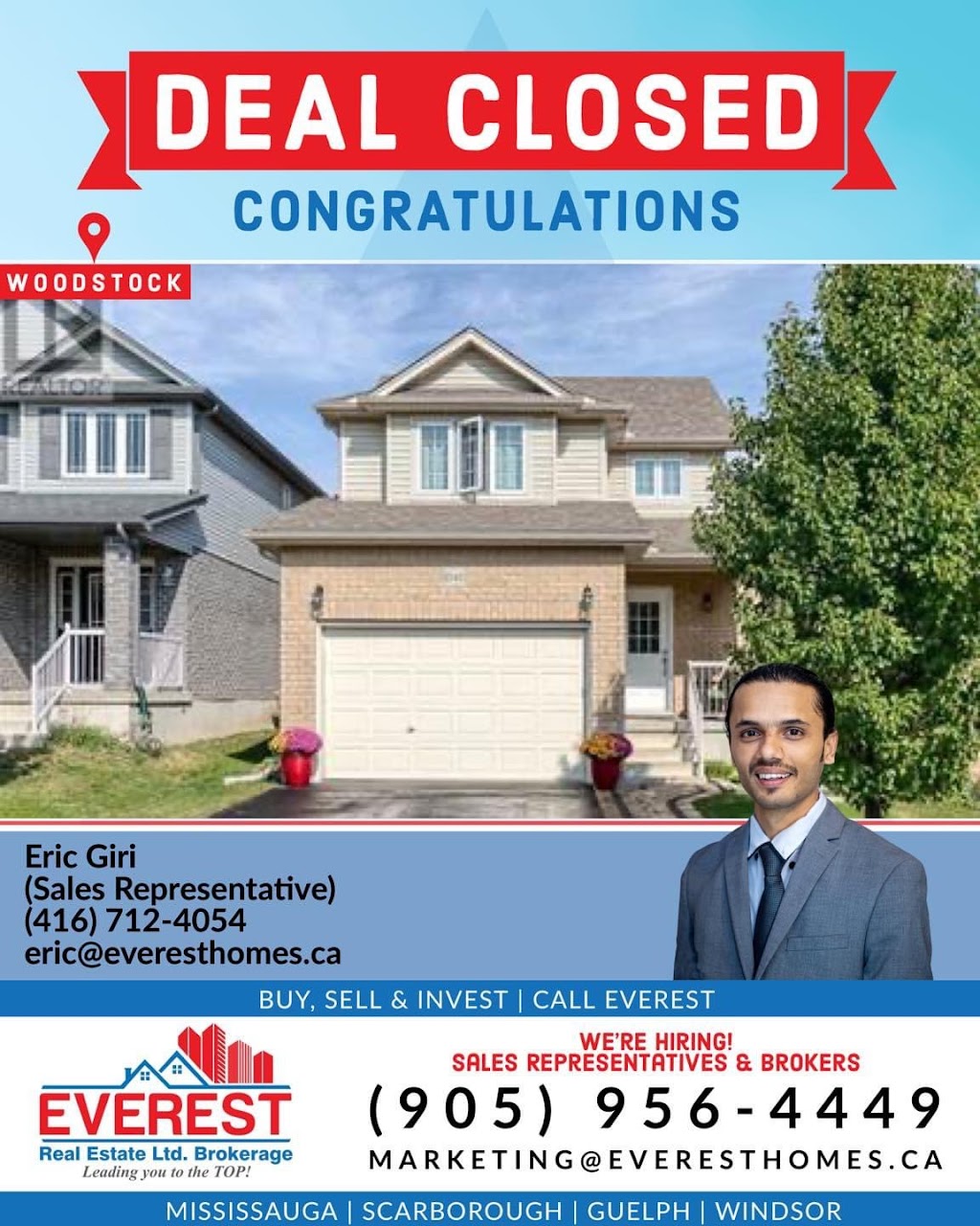 Eric Giri - Real Estate Broker in Tillsonburg | 69 Keba Crescent, Tillsonburg, ON N4G 0K7, Canada | Phone: (416) 712-4054