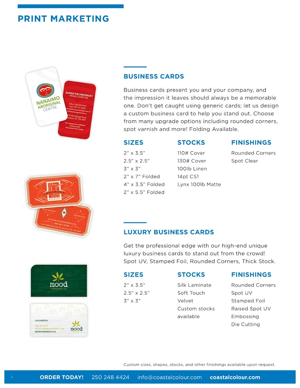 Coastal Colour Print & Design | 150 Wallace St, Nanaimo, BC V9R 5B1, Canada | Phone: (250) 248-4424