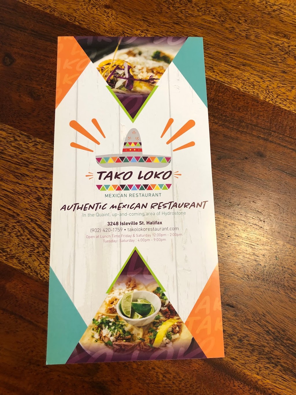 Tako Loko Mexican Restaurant | 5-3248 Isleville St, Halifax, NS B3K 3Y5, Canada | Phone: (902) 420-1759