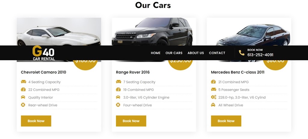 G40 Rent A Car | 270 Ormiston Cres, Ottawa, ON K2J 7E4, Canada | Phone: (613) 252-4091