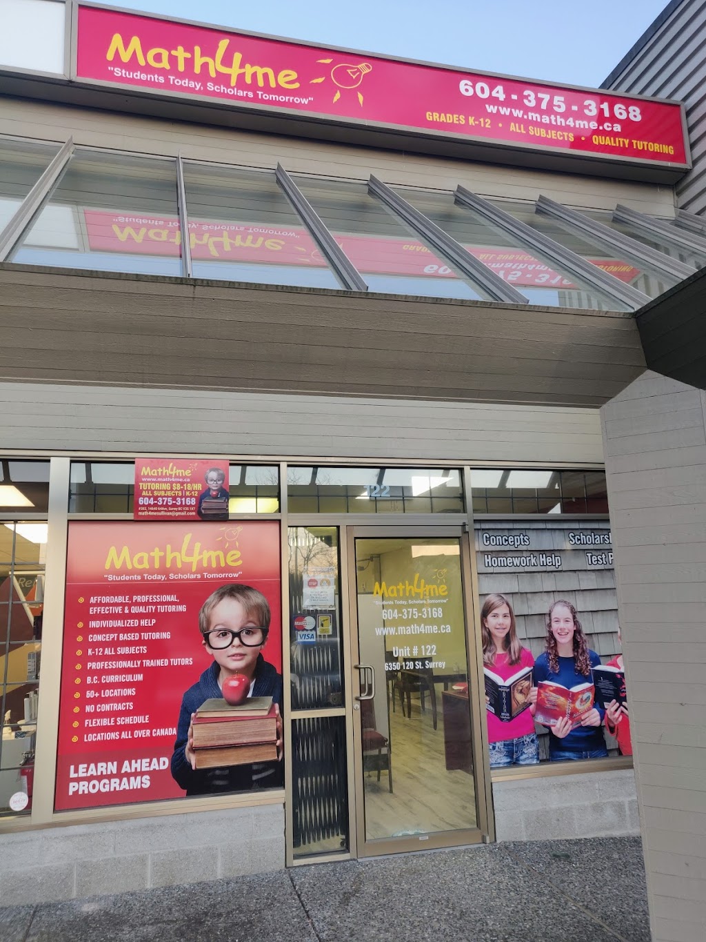 Math4me Sunshine Hills | 6350 120 St #122, Surrey, BC V3X 3K6, Canada | Phone: (604) 375-3168