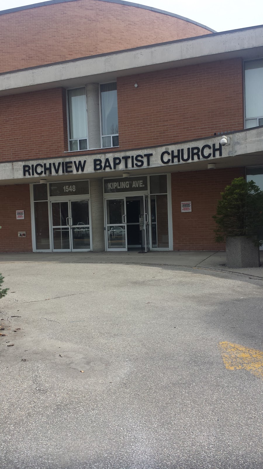 Richview Baptist Church | church | 1548 Kipling Ave, Etobicoke, ON M9R 4A3, Canada | 4162478701 OR +1 416-247-8701