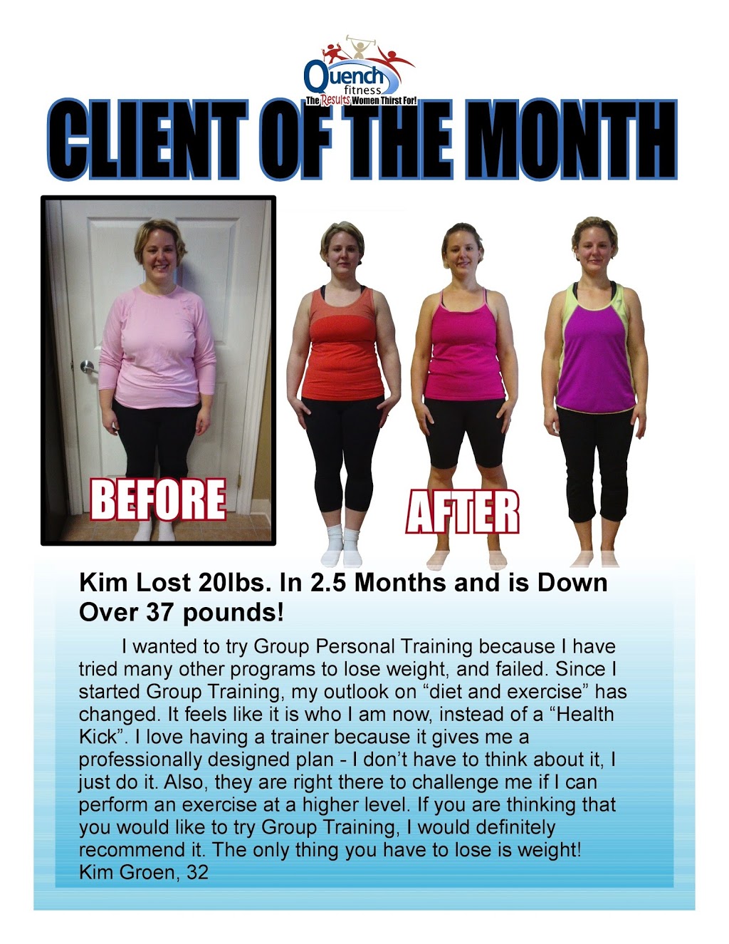 Quench Fitness | 169 Dufferin St S, Alliston, ON L9R 1E7, Canada | Phone: (705) 434-4200
