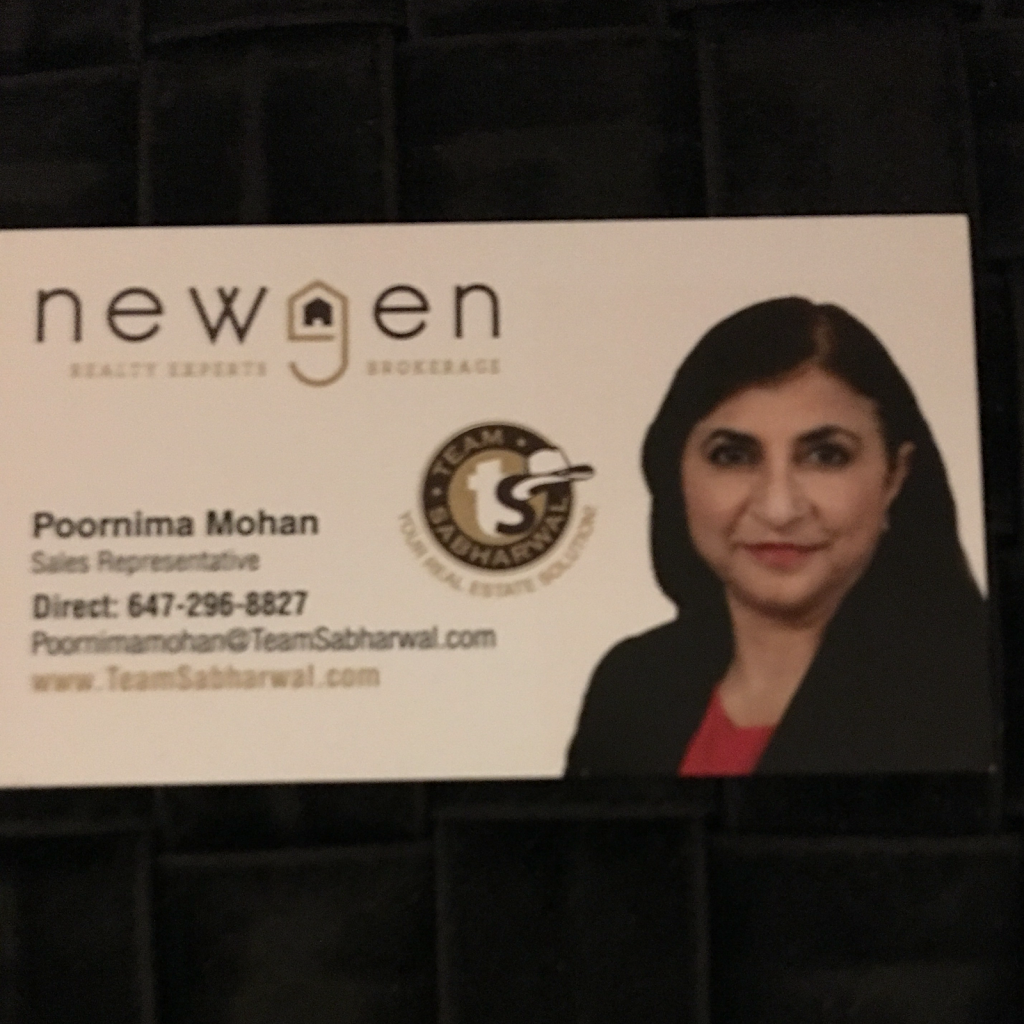 Poornima Mohan Realtor | 45 Wexford Rd, Brampton, ON L6Z 2W4, Canada | Phone: (647) 296-8827