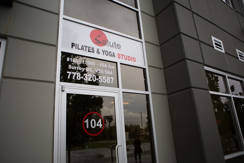 Salute Pilates & Yoga Studio | 17660 65a Ave Unit 104, Surrey, BC V3S 5N4, Canada | Phone: (778) 320-5587