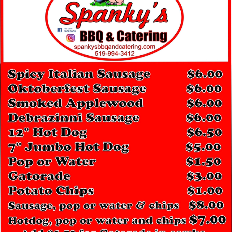 SPANKYS BBQ HOTDOG CART | 10 Woodlawn Rd E, Guelph, ON N1H 1G7, Canada | Phone: (519) 994-3412