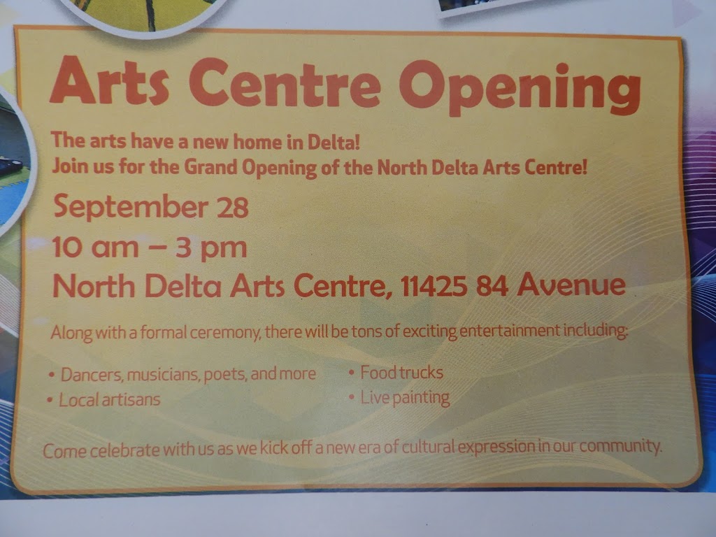 North Delta Centre for the Arts | point of interest | 11425 84 Ave, Delta, BC V4C 2L9, Canada | 6049523045 OR +1 604-952-3045